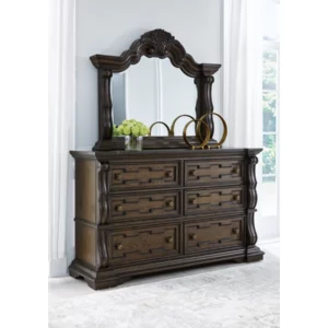 Ashley Furniture B947-31 Dresser and B947-36 Bedroom Mirror