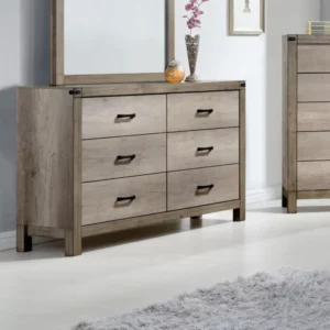 Crownmark Furniture B3200-1 Dresser and B3200-11 Bedroom Mirror